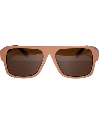 Fifth & Ninth Lennon 68mm Polarized Square Sunglasses - Brown