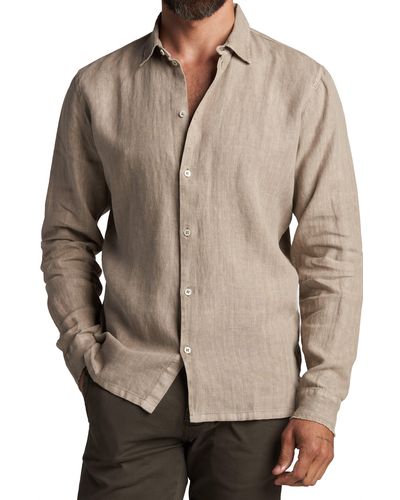 Rowan Lyons Linen Button-up Shirt - Natural