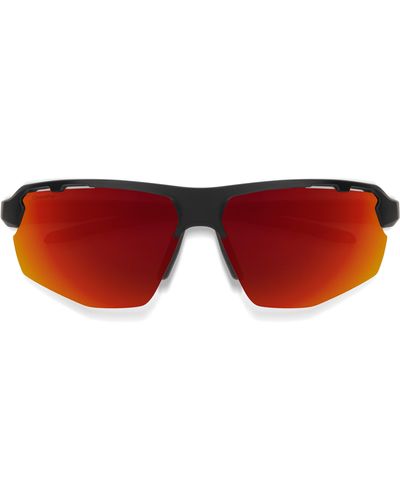 Smith Resolve 70mm Chromapoptm Oversize Shield Sunglasses - Red