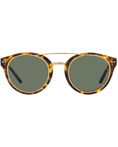 Ralph Lauren 49mm Round Sunglasses - Green