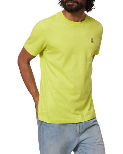 Psycho Bunny Classic Crewneck T-shirt - Yellow