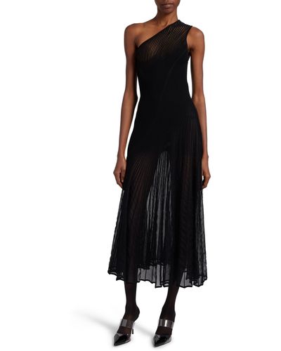 Alaïa One Shoulder Dress - Black