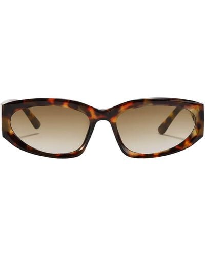 Fifth & Ninth Shea 59mm Polarized Gradient Oval Sunglasses - Natural