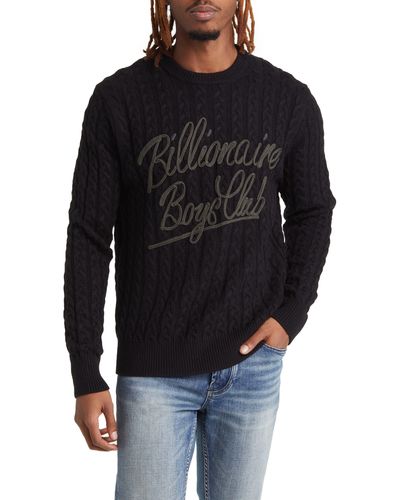 BBCICECREAM Signature Appliqué Sweater - Black