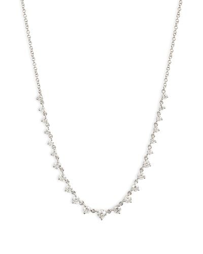 Meira T Diamond Frontal Necklace - White