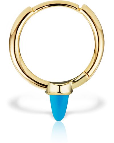 Maria Tash Single Turquoise Spike Clicker Earring - Blue