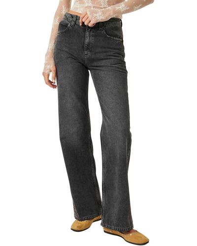 Free People Tinsley baggy High Rise Jeans - Black