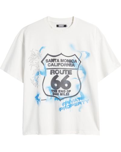 RENOWNED Route 66 Graphic T-shirt - White
