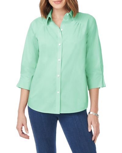 Hampton Purely Plaid Crinkle Shirt- Foxcroft