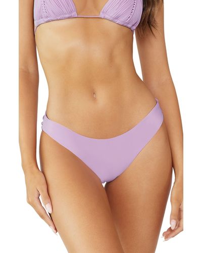 PQ Swim Ruched Bikini Bottoms - Purple