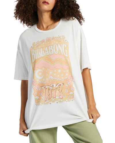 Billabong Peace and Love Oversized T-Shirt - Women's Salt Crystal L