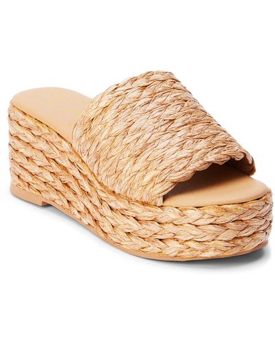 Matisse Peony Platform Wedge Sandal - Natural