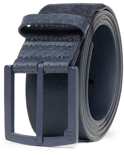Travis Mathew Pilatus 2.0 Leather Belt - Blue