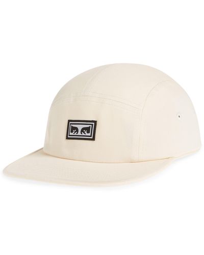 Obey 5 Panel Twill Cap - Natural
