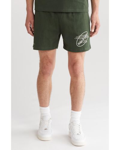 Museum of Peace & Quiet Museum Hours Cotton Sweat Shorts - Green
