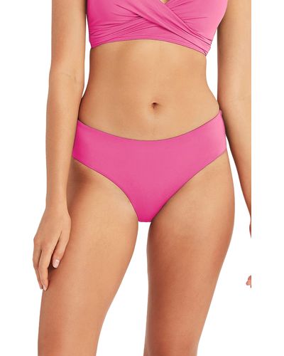 Sea Level Mid Bikini Bottoms - Pink