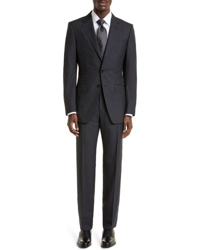 Tom Ford O'connor Super 120s Wool Suit - Blue