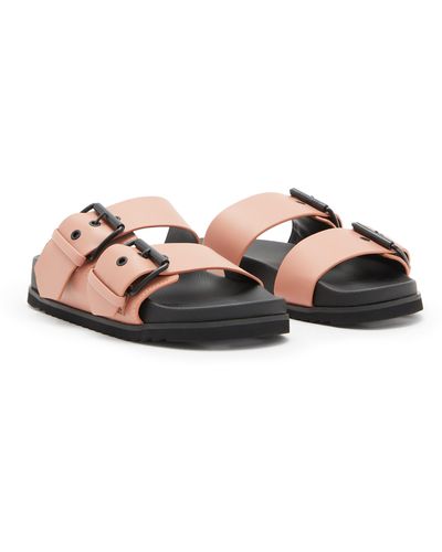 AllSaints Sian Slide Sandal - Pink