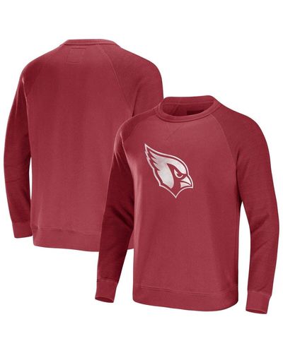 NFL X DARIUS RUCKER Collection By Fanatics Arizona S Distressed Lightweight Pullover Sweatshirt At Nordstrom - Red