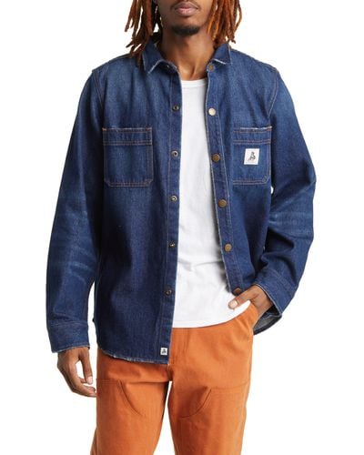 One Of These Days Healy Denim Overshirt - Blue