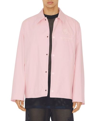 Burberry Sussex Equestrian Knight Jacket - Pink