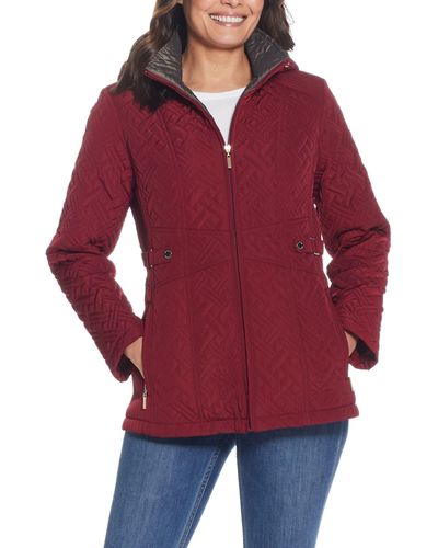 Gallery Quilted Jacket - Red