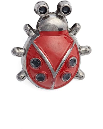 CLIFTON WILSON Ladybug Lapel Pin - Red