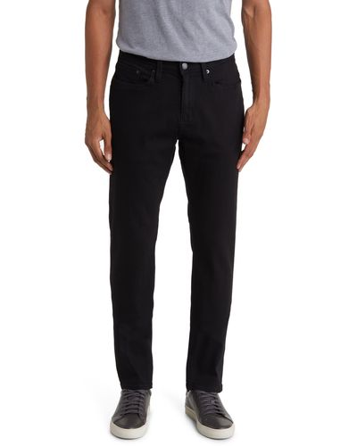 DUER Relaxed Tapered Performance Denim Jeans - Black