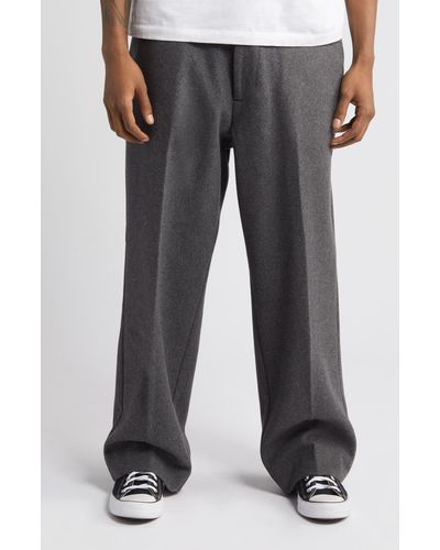 Elwood Formal Felted Wool Blend Military Pants - Gray