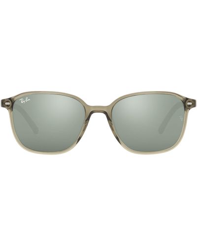 Ray-Ban Leonard 51mm Mirrored Square Sunglasses - Multicolor