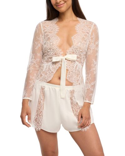 Rya Collection Serena Lace Cardigan - White