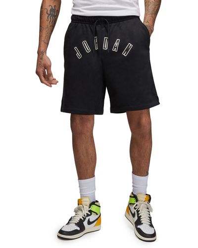 Nike Flight Mvp Fleece Basketball Shorts - Black
