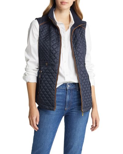 Gallery Quilted Vest - Blue