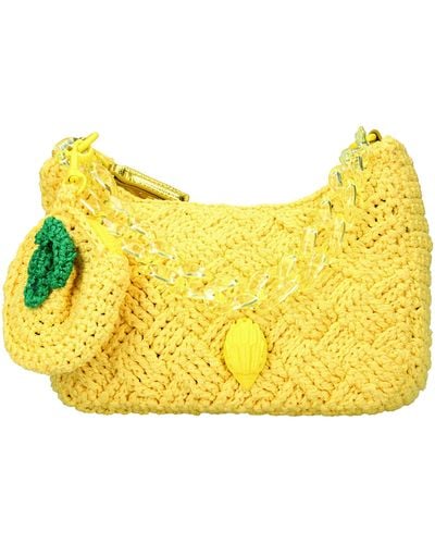Kurt Geiger Crochet Multi Crossbody Bag - Yellow