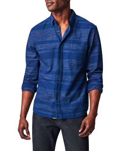 Billy Reid Tuscumbia Gradient Stripe Button-down Shirt - Blue