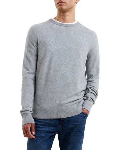 French Connection Supersoft Cotton Sweater - Gray