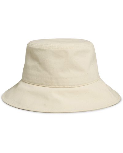 Madewell Wide Brim Cotton Twill Bucket Hat - Natural