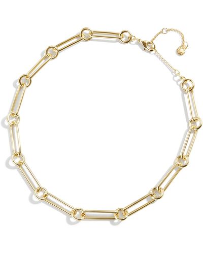 BaubleBar Emma Chain Necklace - Metallic