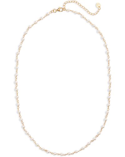 Argento Vivo Sterling Silver Cultured Pearl Necklace - White