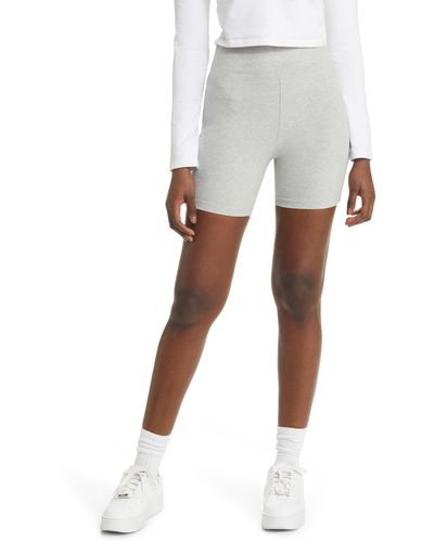 BP. Peached Jersey Bike Shorts - White
