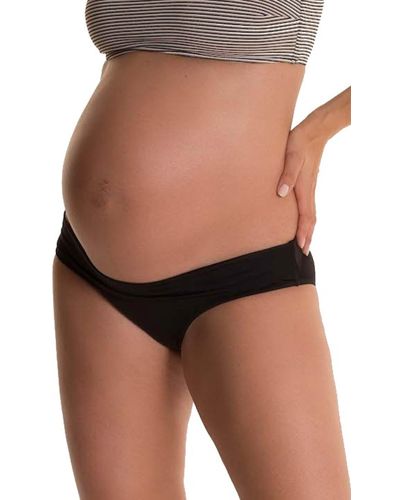 Pez D'or Olivia Maternity Bikini Bottoms - Black