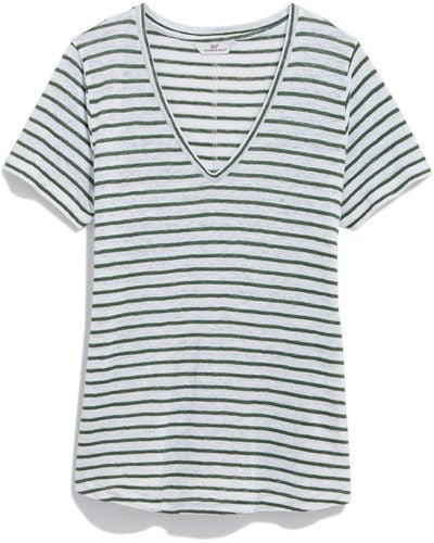 Vineyard Vines V-neck Linen T-shirt - Multicolor