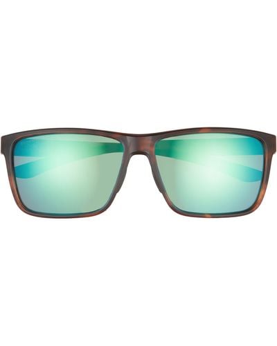 Smith Riptide 61mm Polarized Sport Square Sunglasses - Green