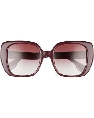 Burberry 52mm Gradient Square Sunglasses - Red