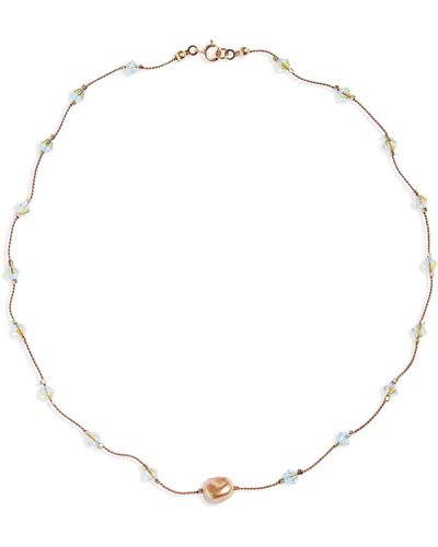 Isshi Desnuda Beaded Necklace - White