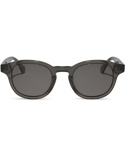 DIFF Arlo Xl 50mm Polarized Small Round Sunglasses - Multicolor