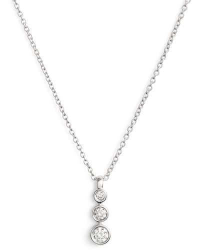 Dana Rebecca Triple Bezel Diamond Pendant Necklace - Blue