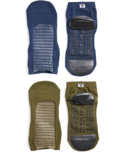 Arebesk Moto Assorted 2-pack No-slip Socks - Blue