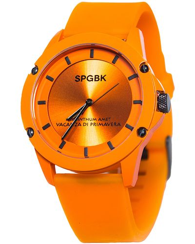 SPGBK WATCHES Southview Silicone Strap Watch - Orange