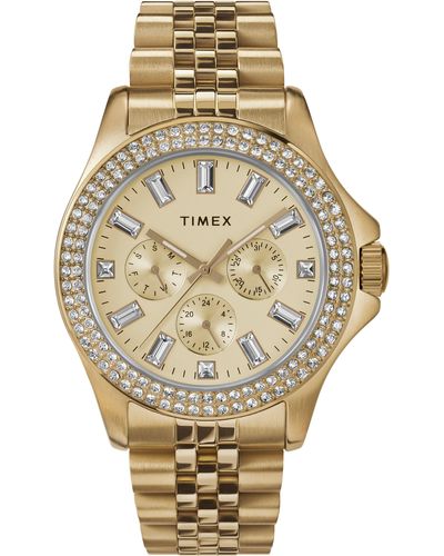 Timex Kaia Crystal Bracelet Strap Watch - Metallic